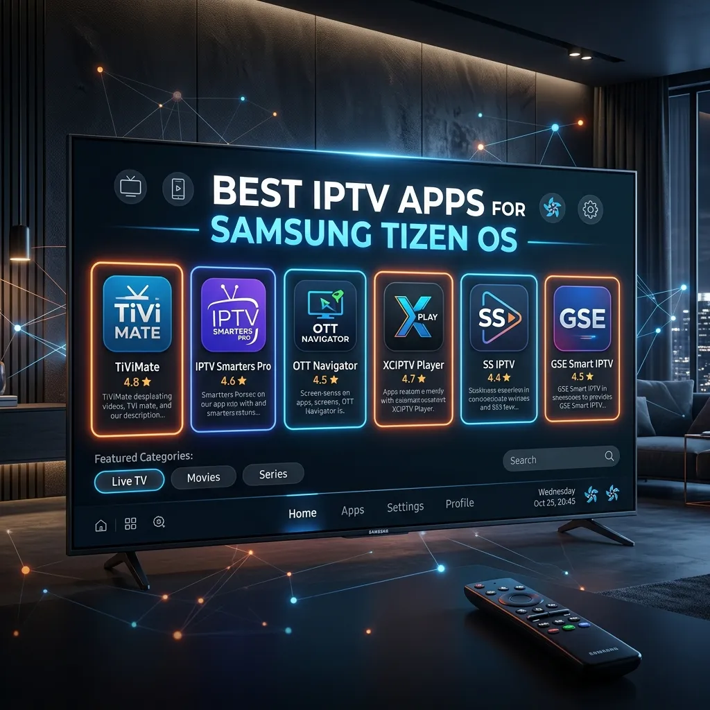 Best IPTV Apps for Samsung Tizen OS in 2026: Top Picks