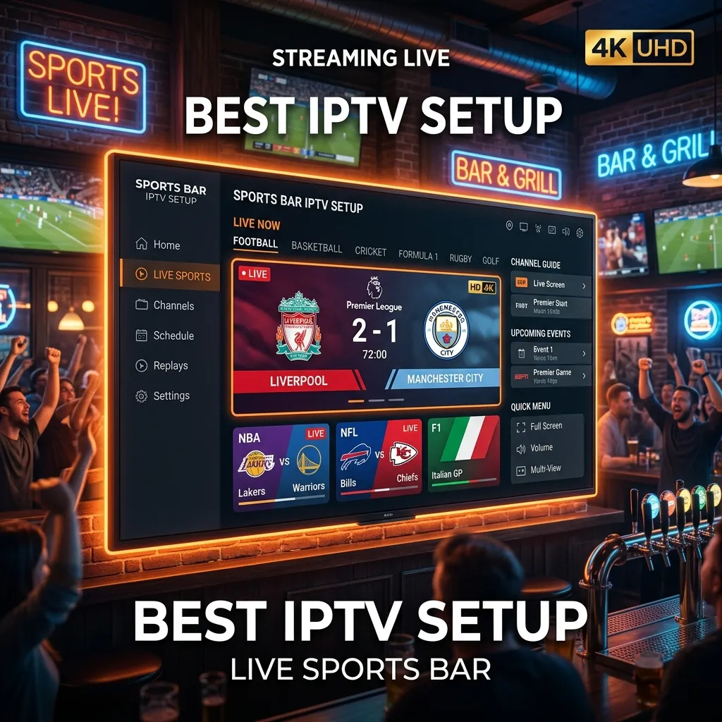 Best IPTV Setup for Sports Bars and Pubs: Revolutionize Viewing