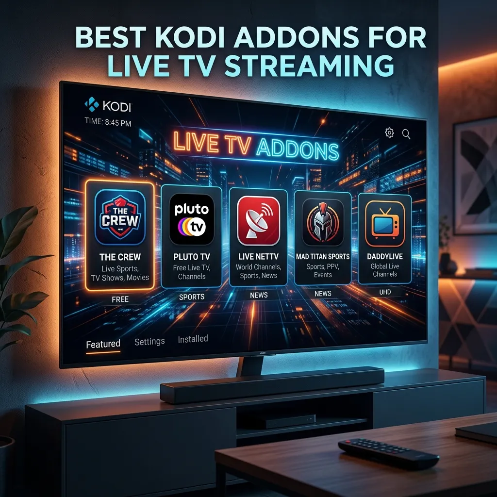 Best Kodi Addons for Live TV Streaming in 2026 - Top Picks