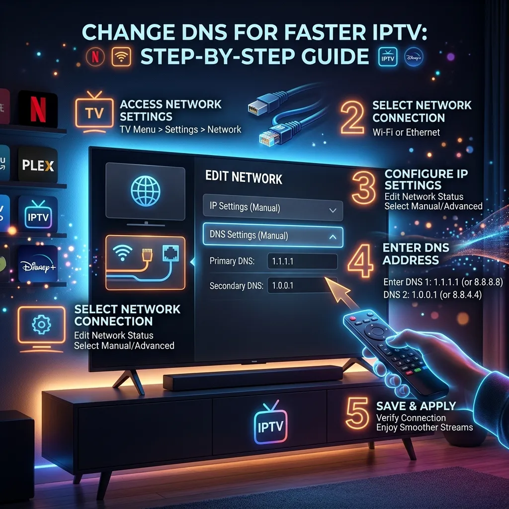 Change DNS Settings for Faster IPTV Streaming: Complete Guide