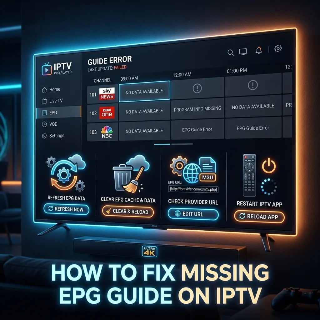 Fix Missing EPG Guide on IPTV: Quick Troubleshooting Steps