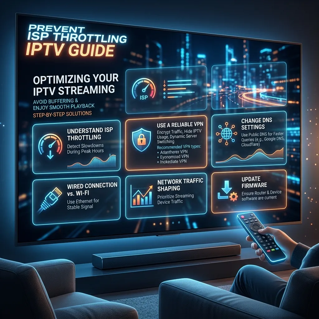 Prevent ISP Throttling for Smooth IPTV Streaming Experience